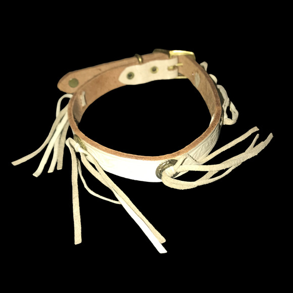 HANDMADE LEATHER DOG COLLAR - Picture 5 of 6